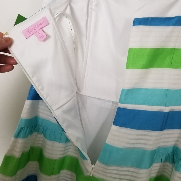 Lilly Pulitzer Jordan Sleeveless Mini Striped Dress A-Line - Picture 5 of 7